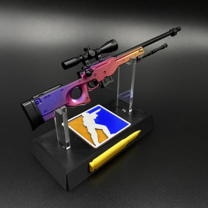 Hot Game CS2 Tiny Gun Fade AWP Metal Replica Game Prop Collectible