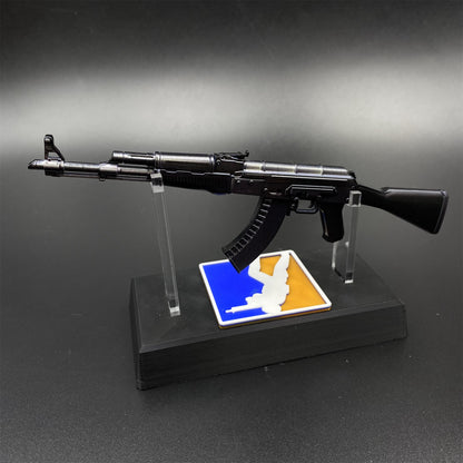 CS2 Game Peripheral - Tiny Gun AK47 Slate Metal Replica Game Prop Collectible