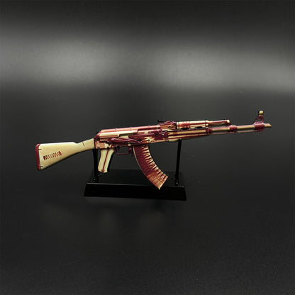 Hot Game CS2 AK47 X-Ray Skin Mini Metal Replica Game Prop Collectible