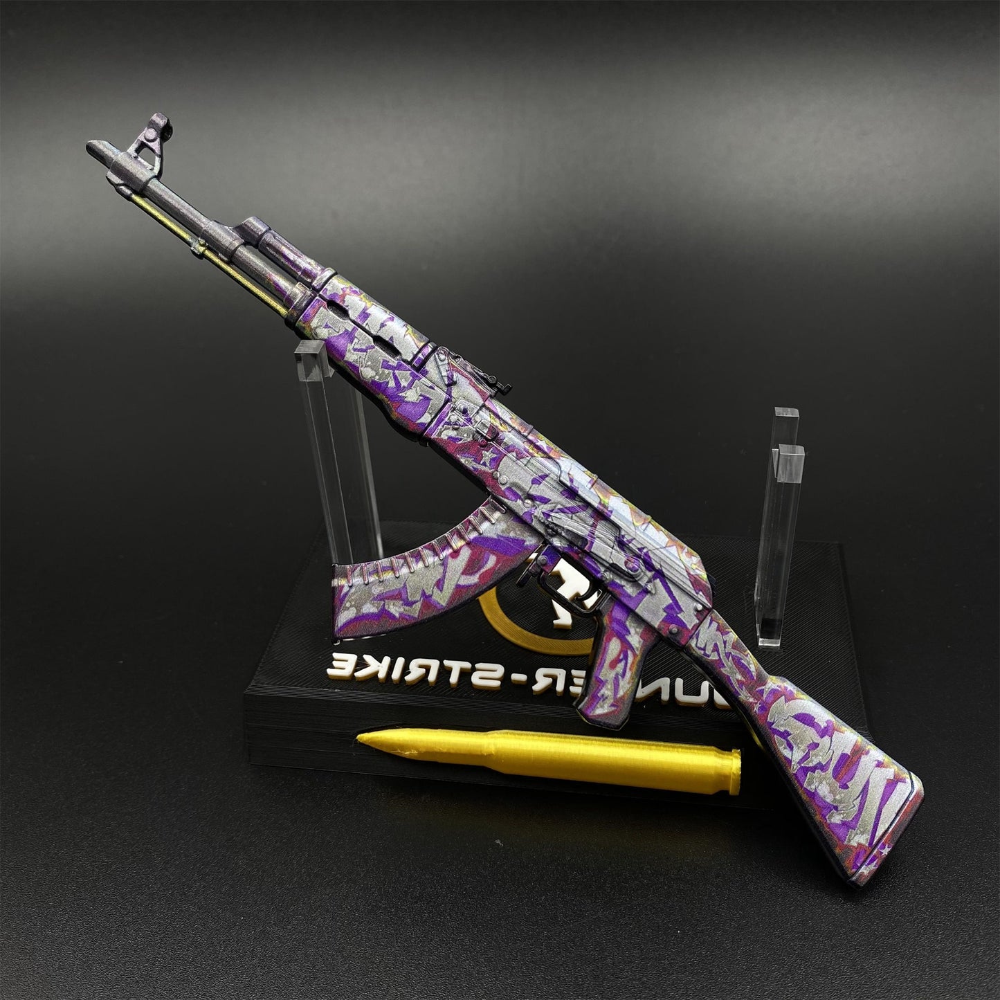 Hot Game CS2 AK47 Head Shot Skin Metal Replica Game Prop Collectible