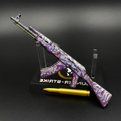 Hot Game CS2 AK47 Head Shot Skin Metal Replica Game Prop Collectible
