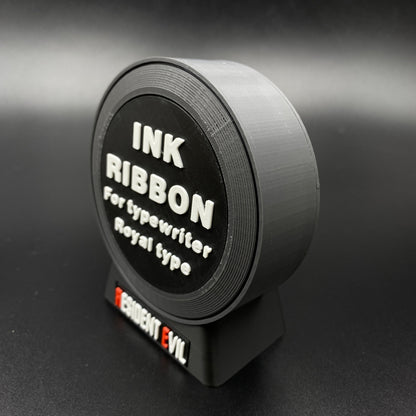 3D Printed Horror Game Ink Ribbon Shape Speaker, Gaming Room Decor Fan Collectible