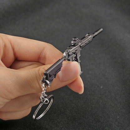 Delta Force Mini SMG Metal Gun Replica Keychain FPS Game Fan Collectible Gift
