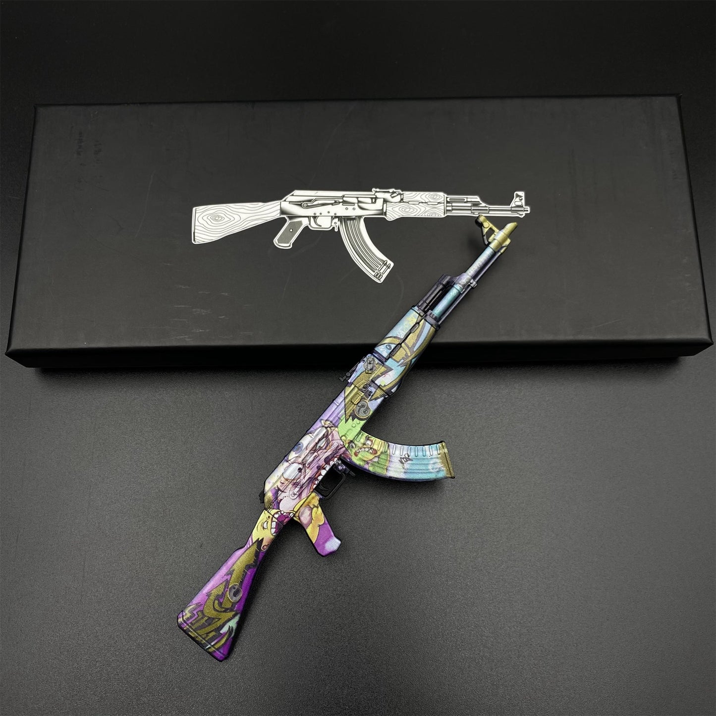 Metal Tiny CS2 Hot Skin B the Monster AK47 Gun Miniature For Collection