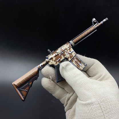CS Game Skin M4A4 Desert Storm Mini Metal Game Replica For Collection