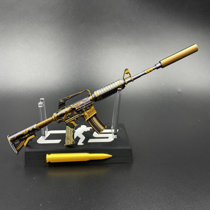 CS Golden Coil M4A1-S Metal Replica Game Prop Collectible