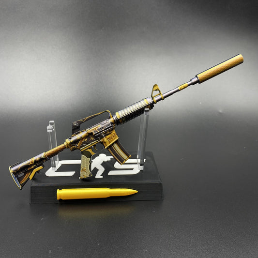 CS Golden Coil M4A1-S Metal Replica Game Prop Collectible