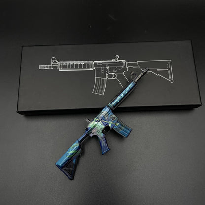 CS Game Skin M4A4 Poseidon Mini Metal Game Replica For Collection