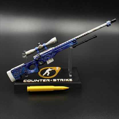 CS2 Game Peripheral - Tiny Gun Gungnir AWP Metal Replica Game Prop Collectible