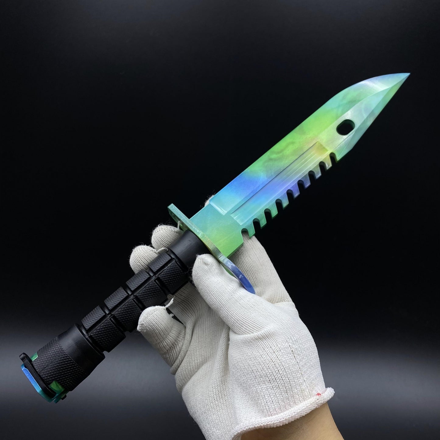 Life-Size CS2 Doppler Phase 2 Bayonet Collectible Model 420 Steel Dull Blade Replica