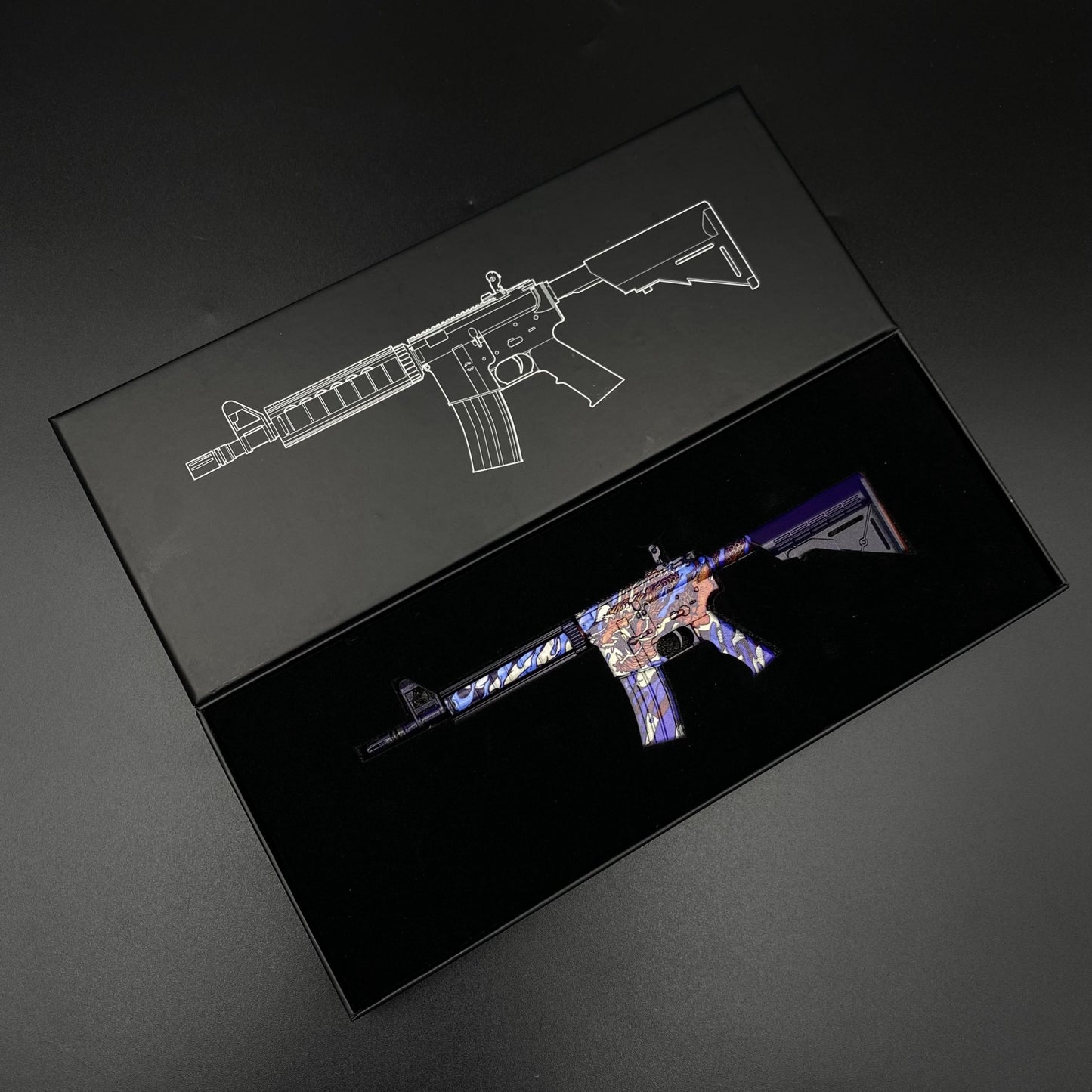 CS Game Skin M4A4 Dragon King Mini Metal Game Replica For Collection
