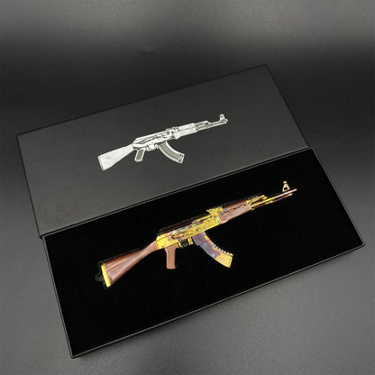 Hot Game CSGO AK‑47 Case Hardened Mini Metal Replica