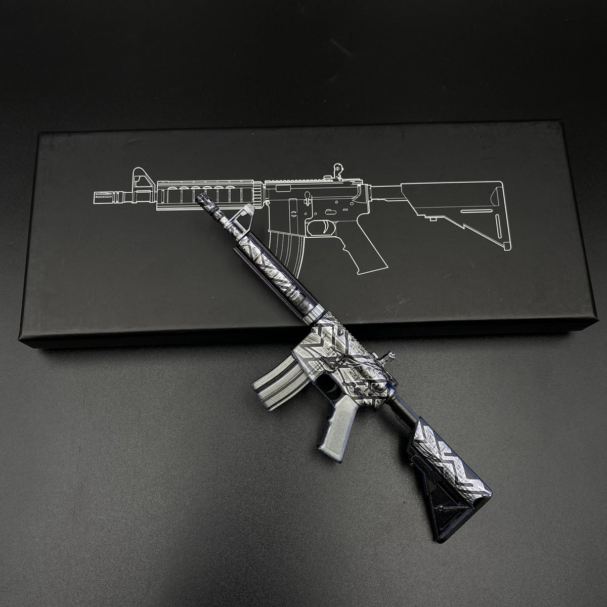 CS Game Skin M4A4 Aeolian Dark Mini Metal Game Replica For Collection