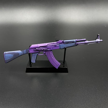 Hot Game CS2 Tiny Gun AK47 Midnight Laminate Metal Replica Game Prop Collectible