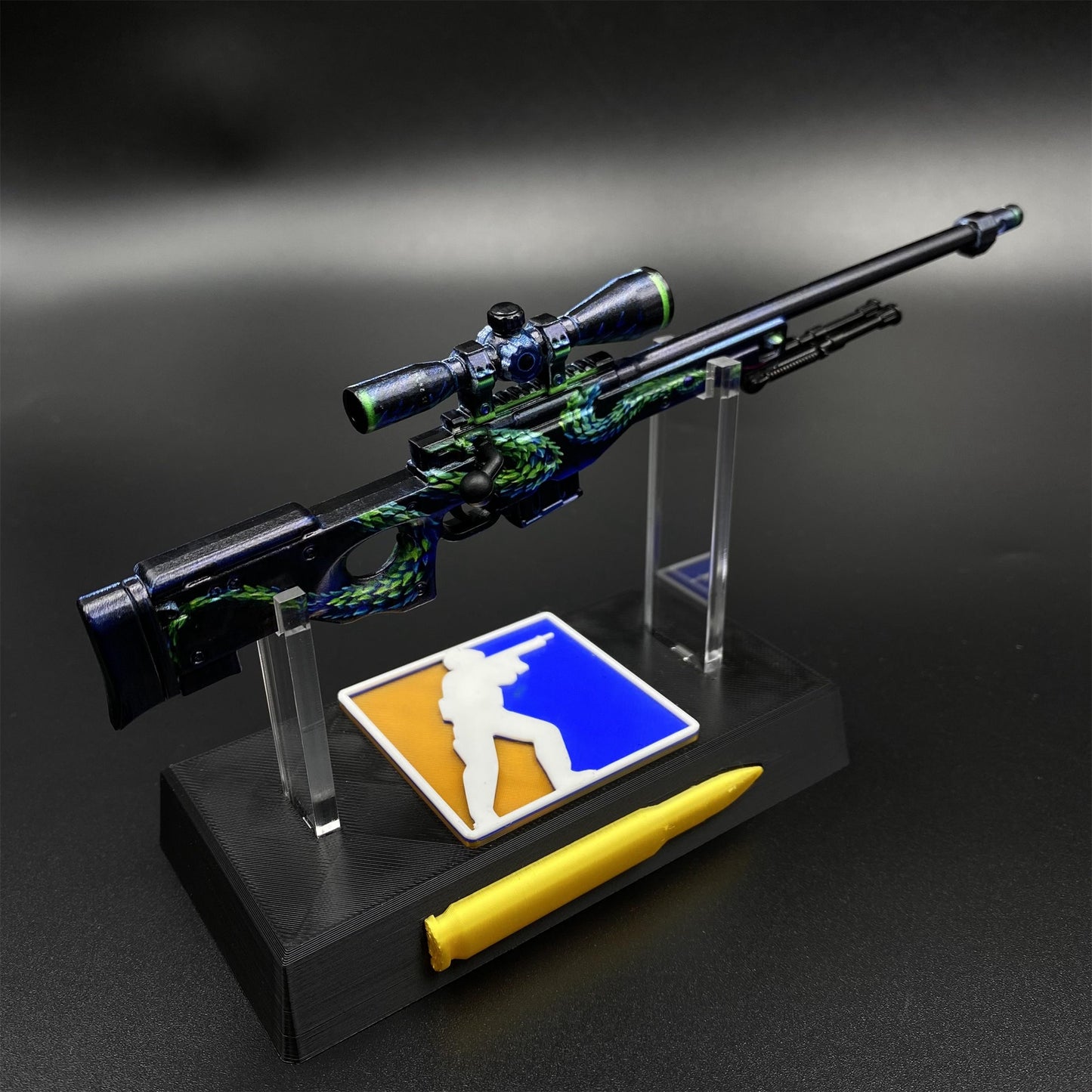 Metal AWP Atheris Mini Model Game Fan Art For Display