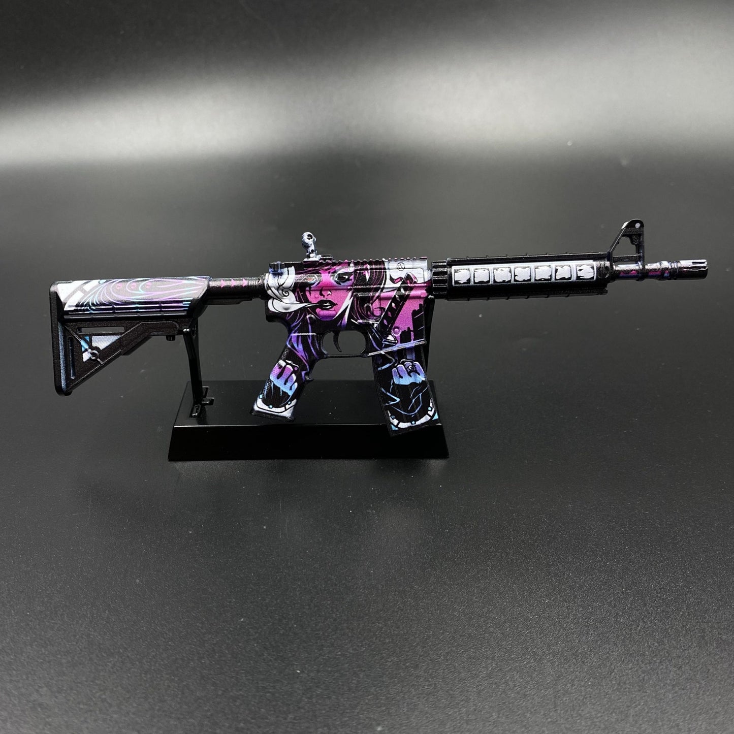 CS Game Skin M4A4 Neo‑Noir Mini Metal Game Replica For Collection