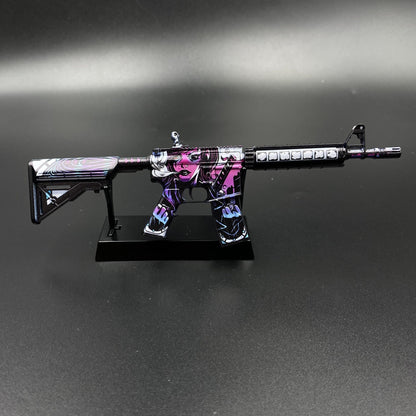 CS Game Skin M4A4 Neo‑Noir Mini Metal Game Replica For Collection