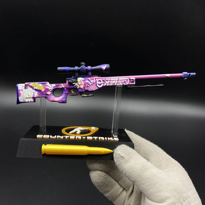 CS2 Game Peripheral - Tiny Gun Crakow! AWP Metal Replica Game Prop Collectible