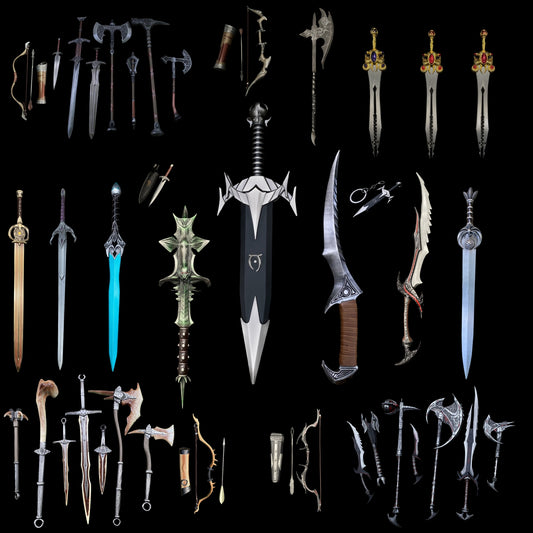 Ultimate Skyrim Steel Dragon Bone Daedric Weapon Crafts For Collection