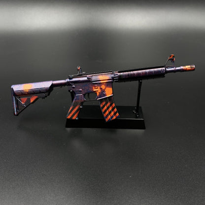 Hot Game CS Skin M4A4 Radiation Hazard Mini Metal Replica For Collectible