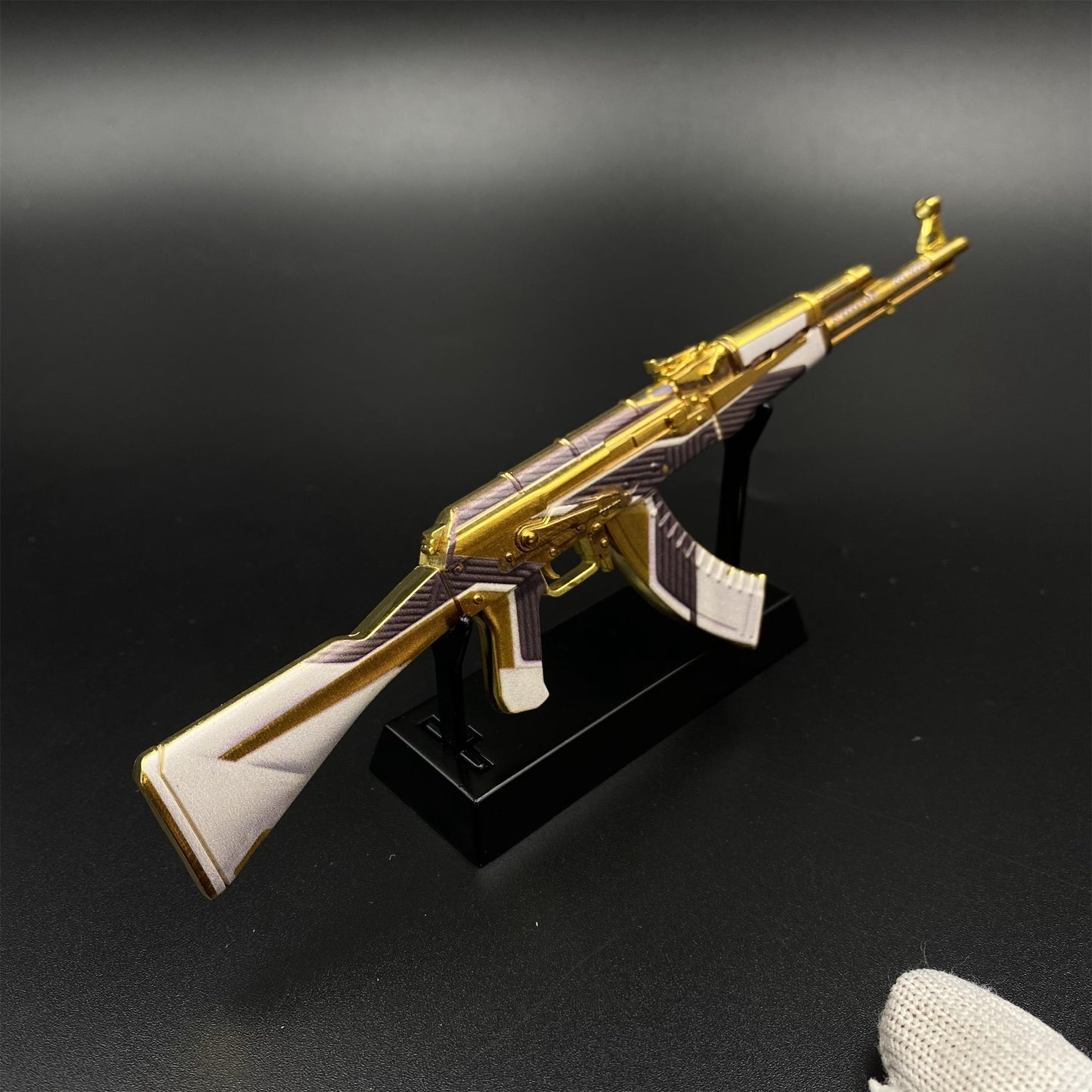 Hot Game CS2 AK47 The Oligarch Skin Mini Metal Replica Game Prop Collectible