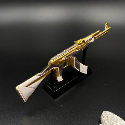 Hot Game CS2 AK47 The Oligarch Skin Mini Metal Replica Game Prop Collectible