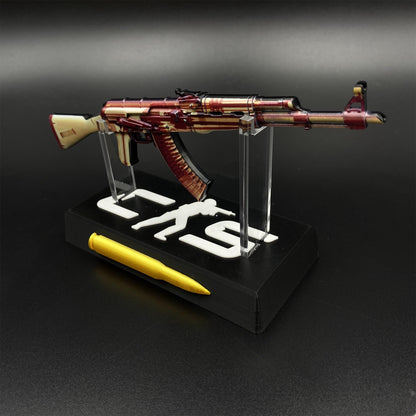 Hot Game CS2 AK47 X-Ray Skin Mini Metal Replica Game Prop Collectible