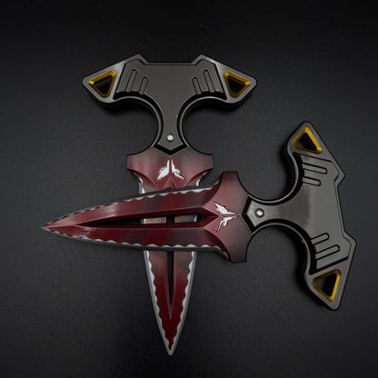 1:1 Scale Replica of Rogue Dagger Knife, Skin Replica Cosplay Prop Set Unsharpened Game Prop Collectible