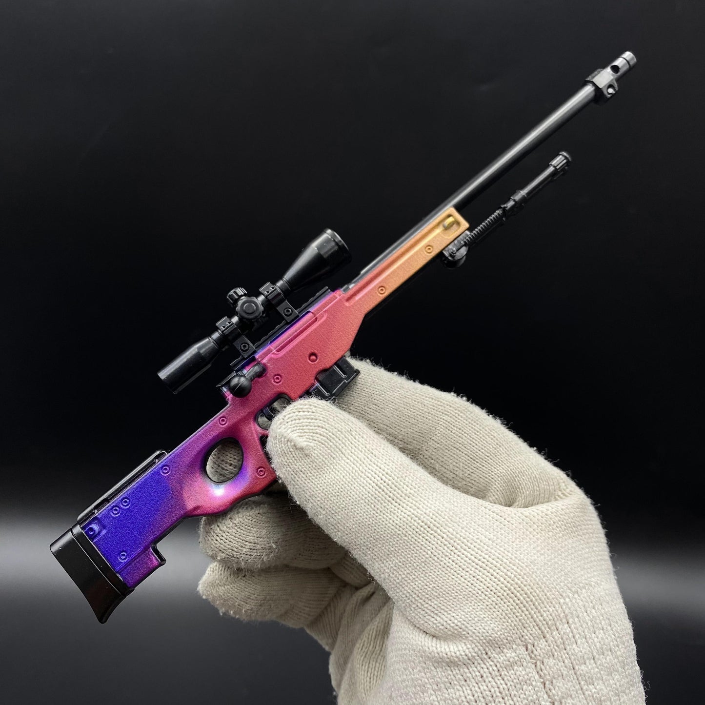 Hot Game CS2 Tiny Gun Fade AWP Metal Replica Game Prop Collectible