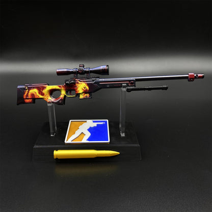 Hot Game CS2 Wildfire AWP Metal Replica Game Prop Collectible
