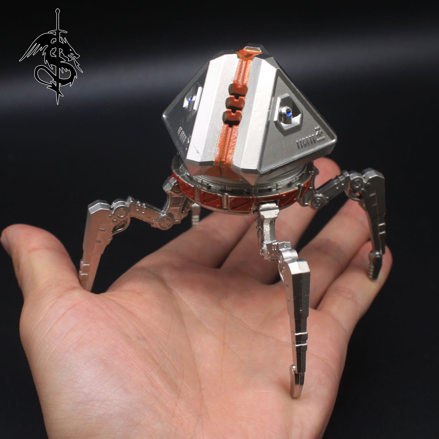 Glowing Heirloom Loot Robot Metal Figure Display 