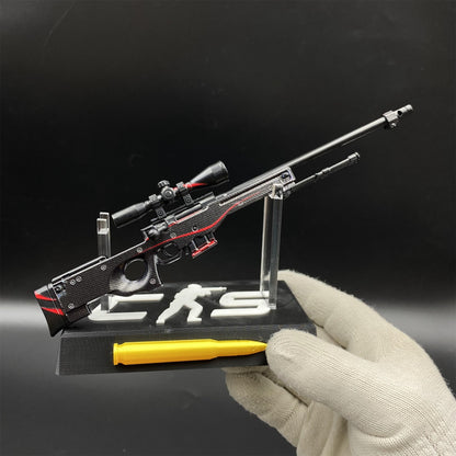 Hot Game CS2 Red Line AWP Metal Replica Game Prop Collectible
