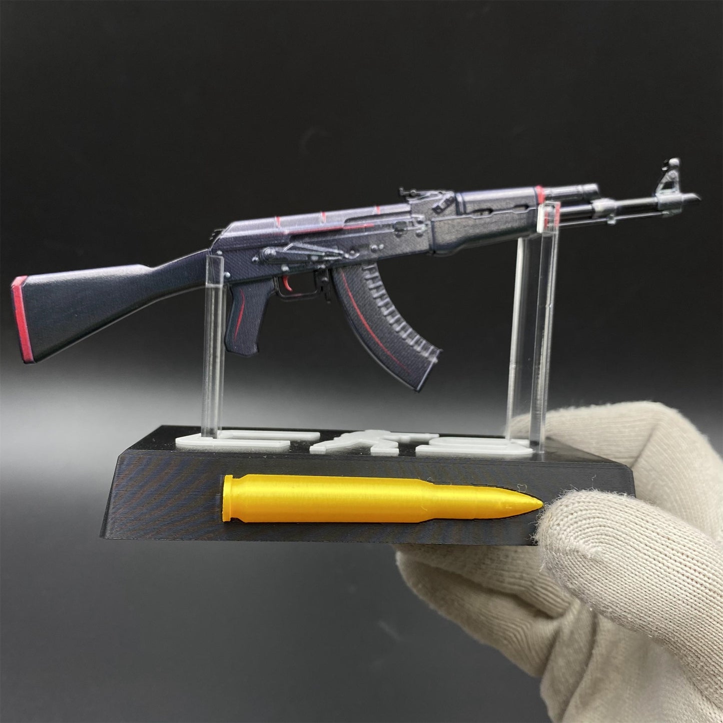 Hot Game CS2 Redline AK47 Metal Replica Game Prop Collectible