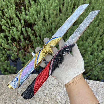 Delta Action Dark Star Angel & Demon Twin Knives Replica 40CM/15.74" - Dull Blade Collectibles