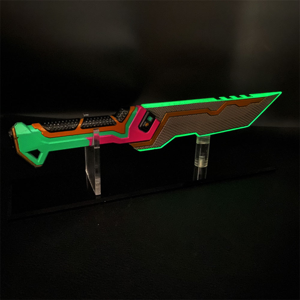 Luminous Glitchpop Knife Full Scale Handmade Metal Glitchpop Dagger USA Stock