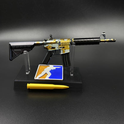 CS Game Skin M4A4 Daybreak Mini Metal Game Replica For Collection