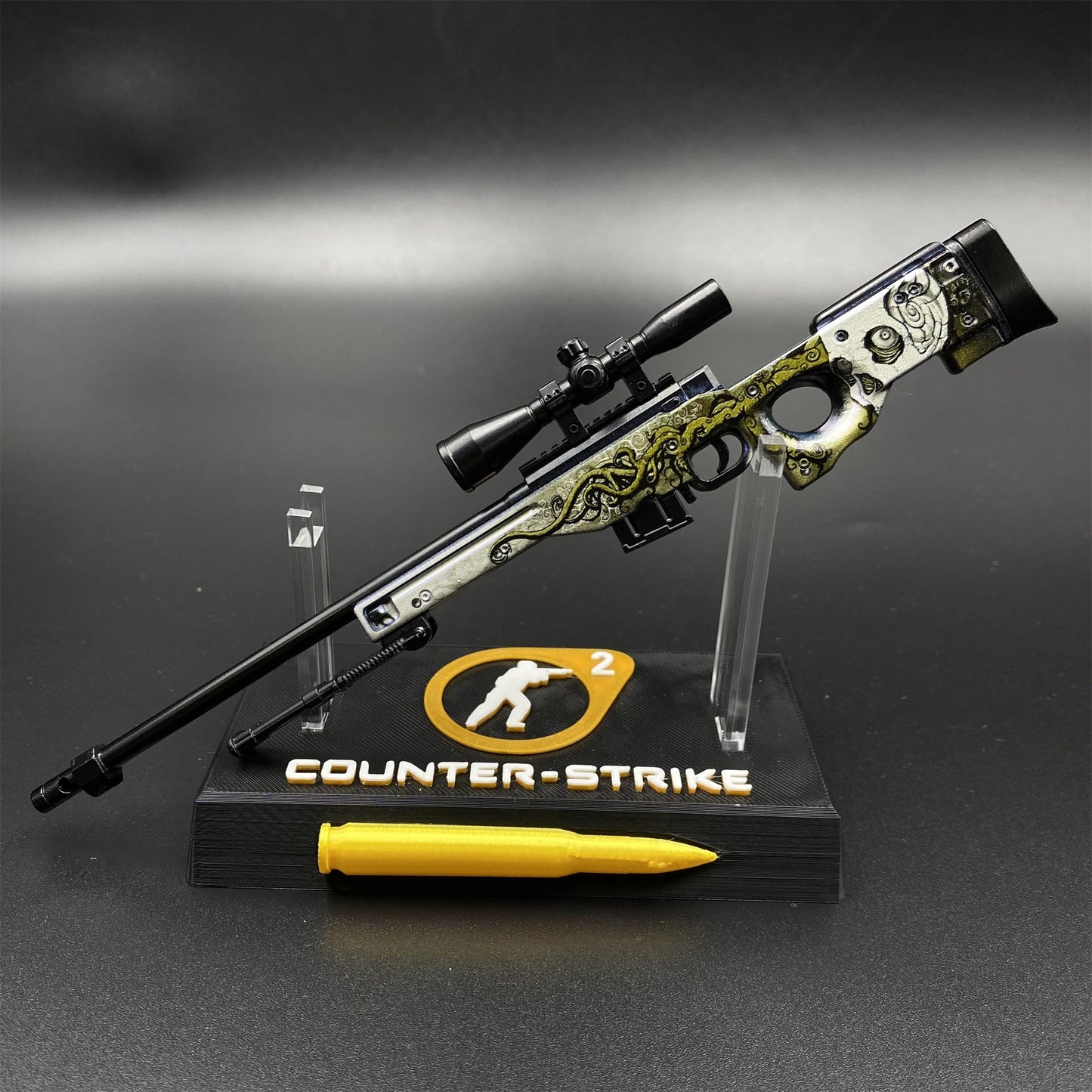 Hot Game CS2 Worm God AWP Metal Replica Game Prop Collectible