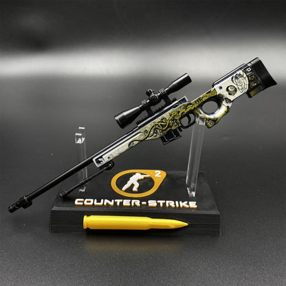 Hot Game CS2 Worm God AWP Metal Replica Game Prop Collectible