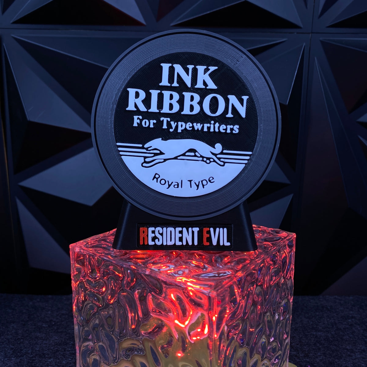3D Printed Ink Ribbon Bluetooth Speaker Horror Game Themed Desktop Decor Gift