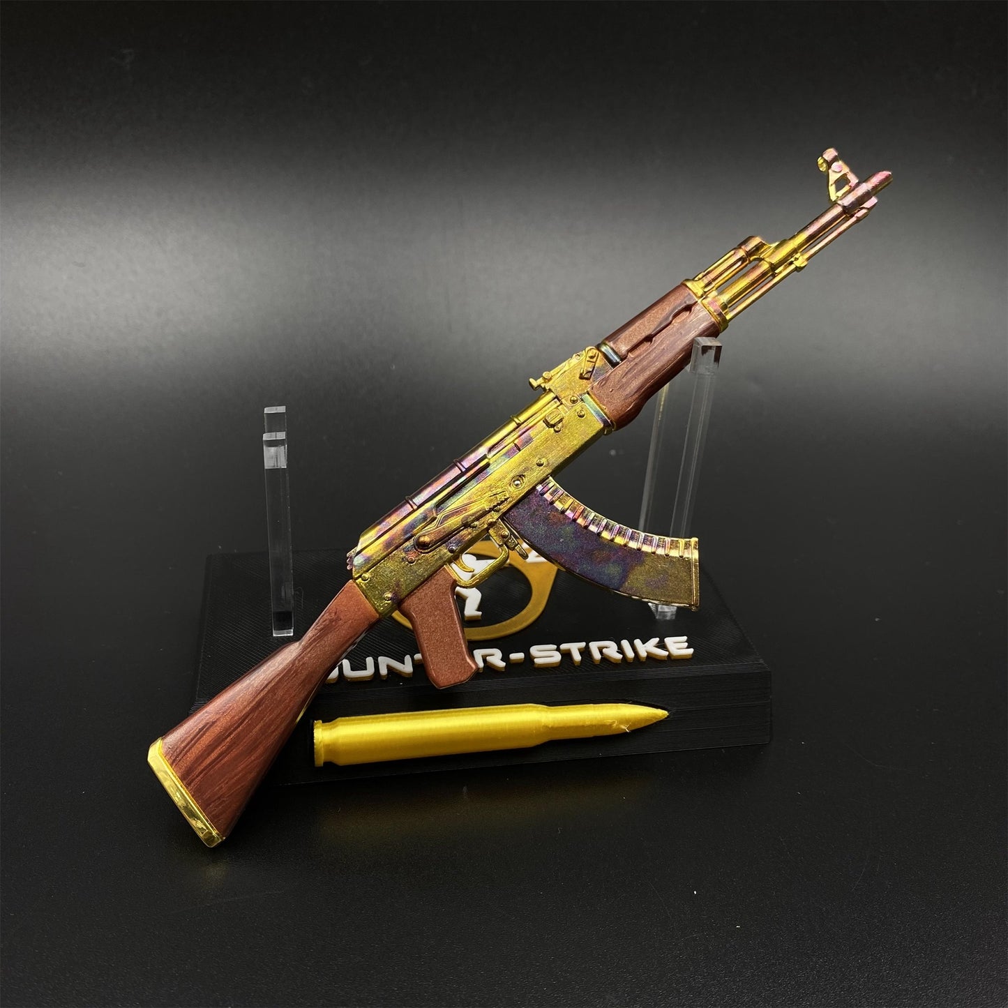 Hot Game CS2 AK47 Case Hardened Metal Replica Game Prop Collectible