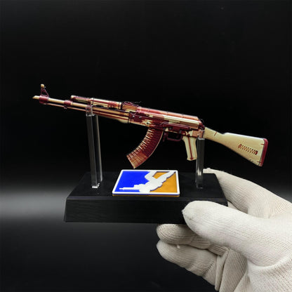 Hot Game CS2 AK47 X-Ray Skin Mini Metal Replica Game Prop Collectible