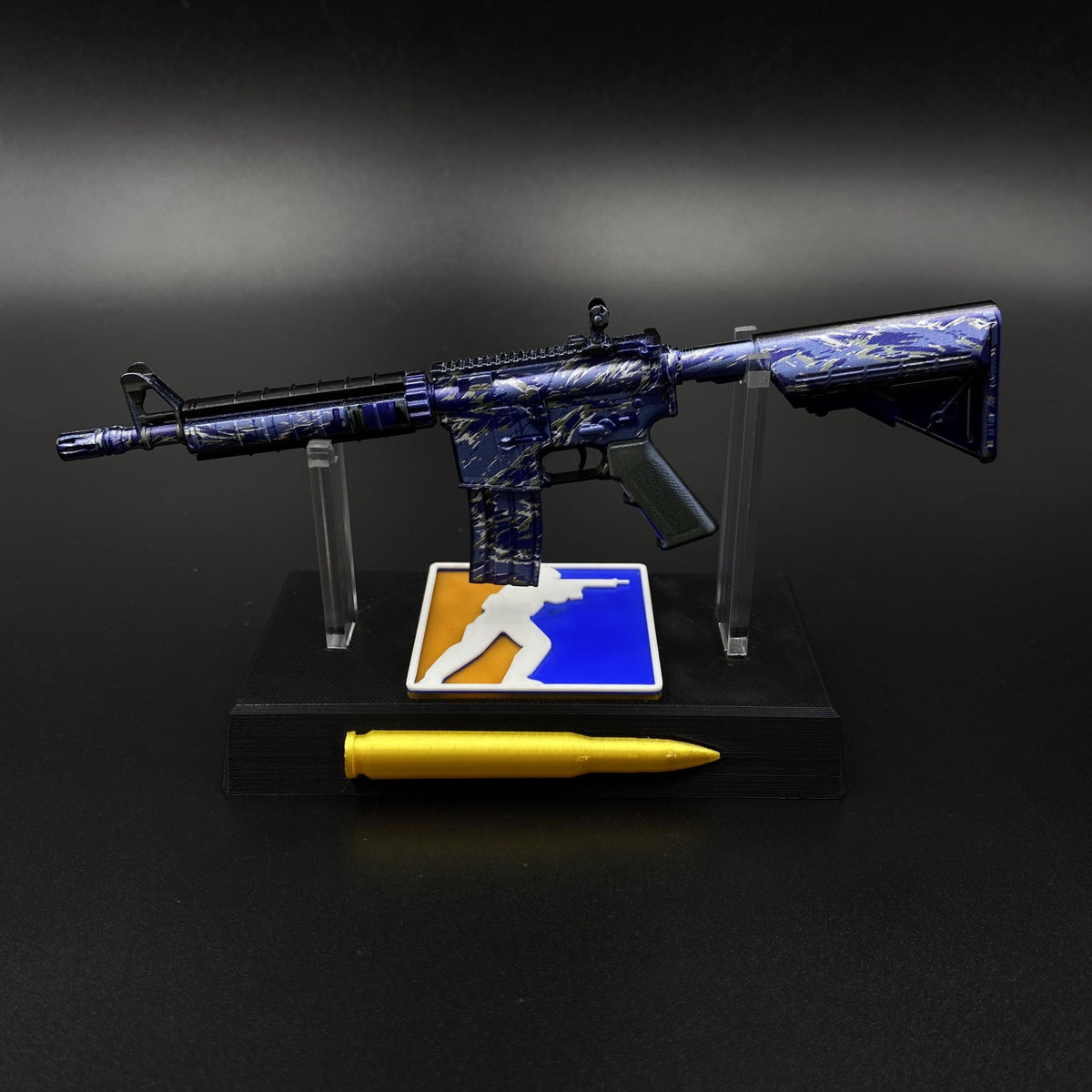 M4A4 Naval Shred Camo Gun CS2 Game Replica For Collectible