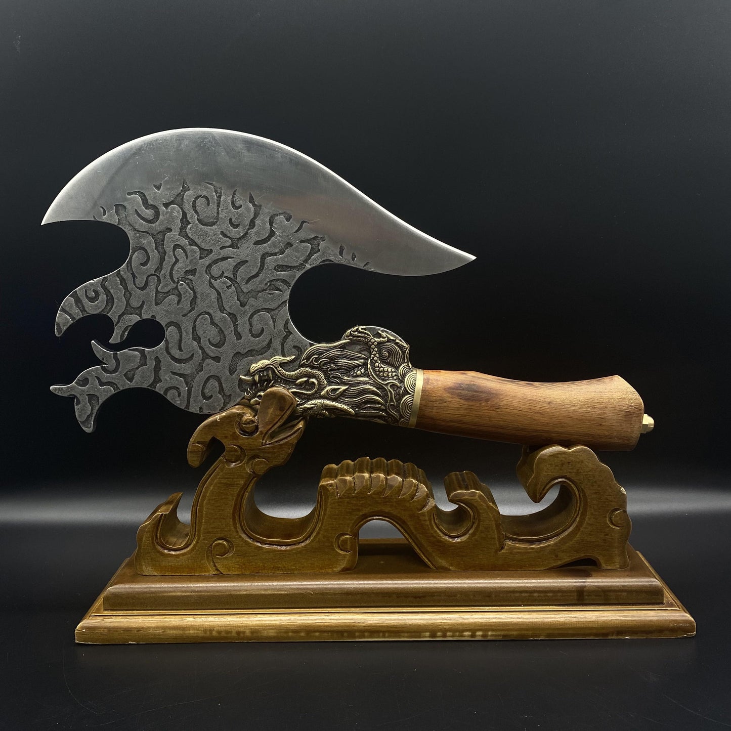 Hand-Forged Dragon Head Axe Battle Axe
