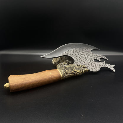 Hand-Forged Dragon Head Axe Battle Axe