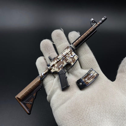 CS Game Skin M4A4 Desert Storm Mini Metal Game Replica For Collection