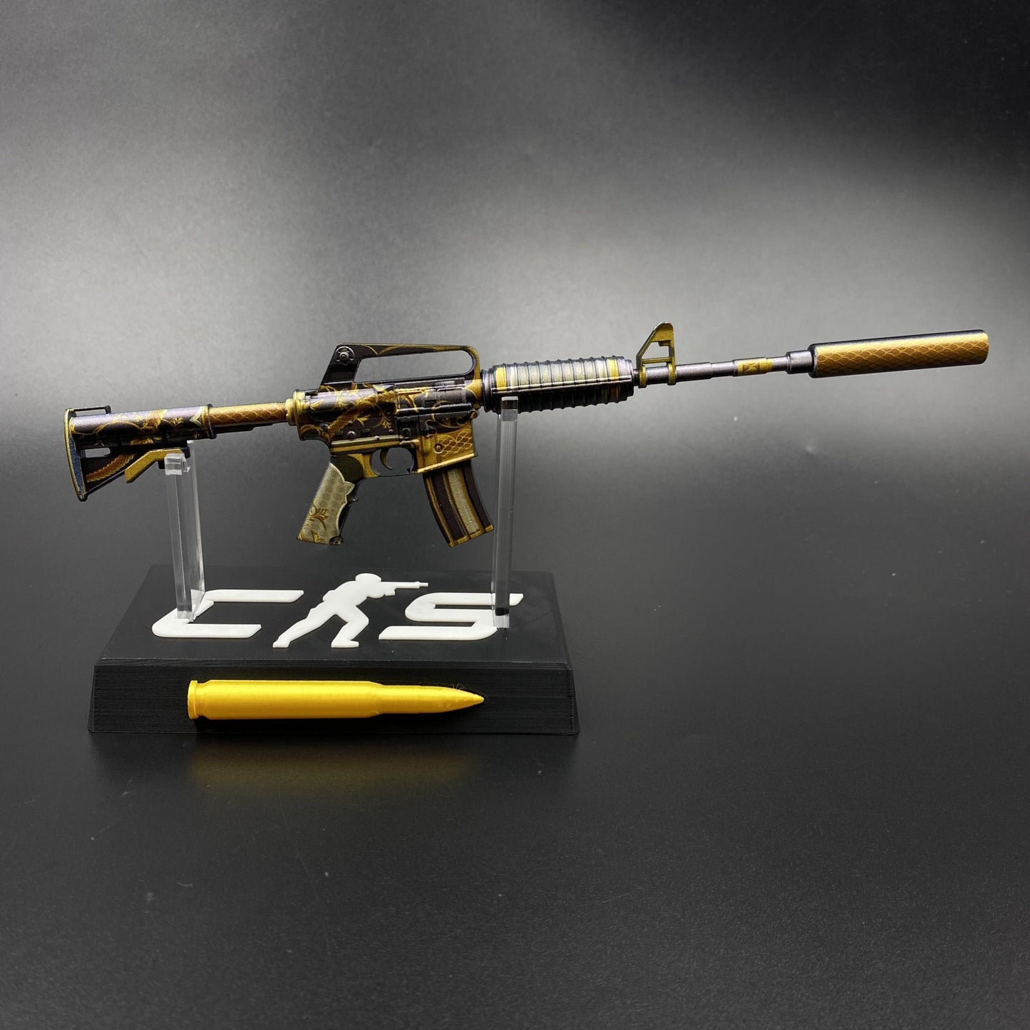 CS Golden Coil M4A1-S Metal Replica Game Prop Collectible