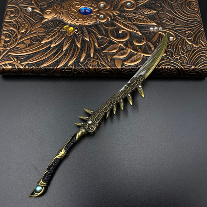 Mortal Cultivation Biography- Handmade "Golden Mother-Son Spirit Blade" is perfectly restored Han Li weapon replica