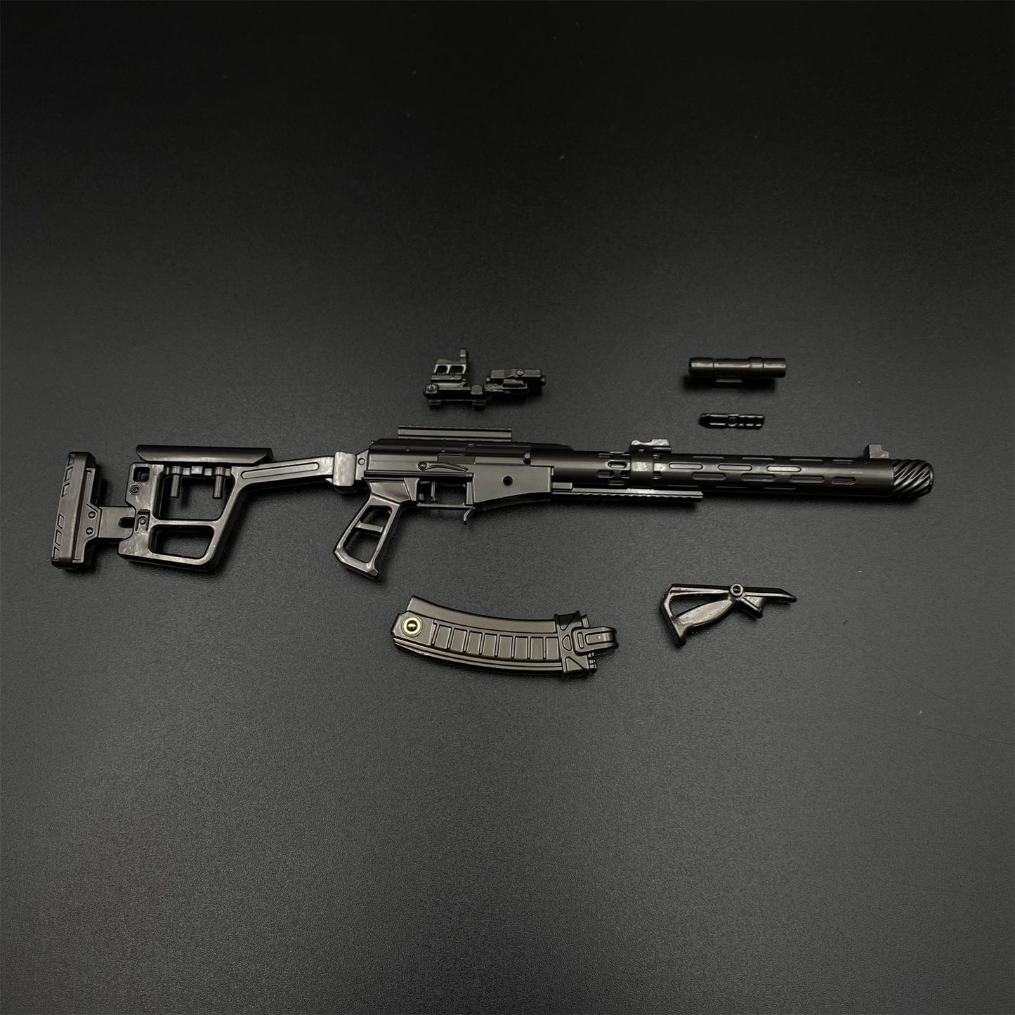 DF Tactical AS Val Metal Miniature Suppressed Rifle Tiny Gun