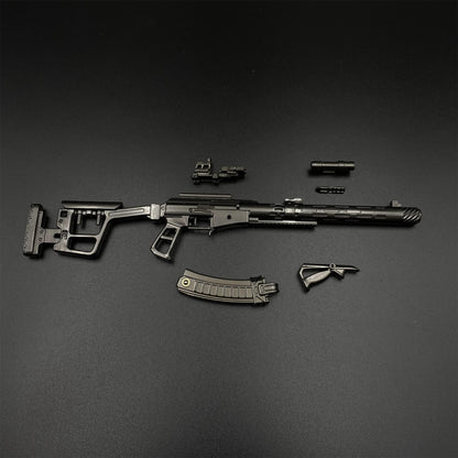 DF Tactical AS Val Metal Miniature Suppressed Rifle Tiny Gun