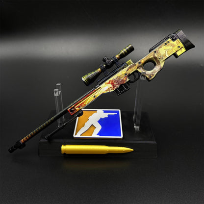 CS2 Game Peripheral - Dragon Lore AWP Metal Replica Game Prop Collectible